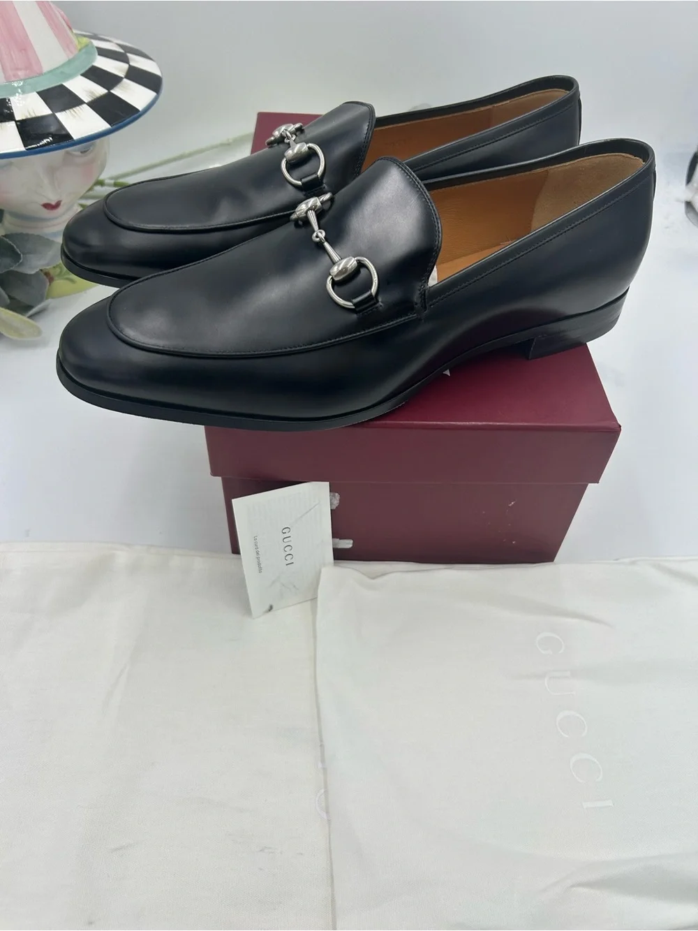 Men's Gucci horse bit leather loafer size 10.5 fits 11.5 US made in Italy